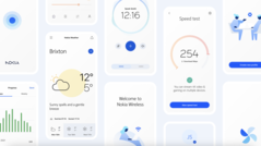Nokia Pure has reduced colours and clear lines in a departure from Google's Material You design language. (Image source: HMD Global)