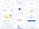 Nokia Pure has reduced colours and clear lines in a departure from Google's Material You design language. (Image source: HMD Global)