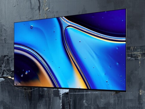 Side of 77-inch Sony Bravia 8 OLED TV shown at angle