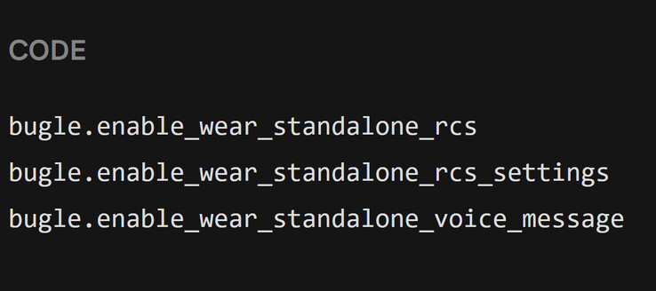 The new lines of code in the latest Google Messages beta (Image source: Android Authority)