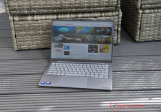 Lenovo ThinkBook 14x in outdoor use in the shade