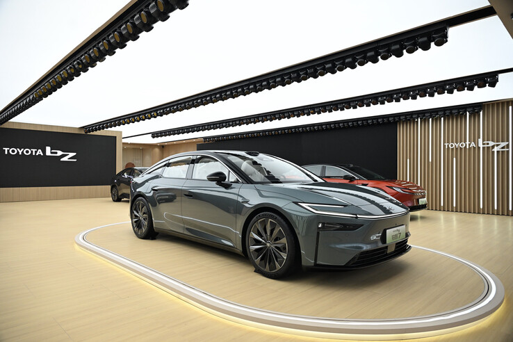 The Toyota bz7 electric sedan. (Image source: Toyota)