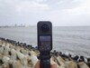 The Insta360 X6 has a 2.36-inch OLED touchscreen
