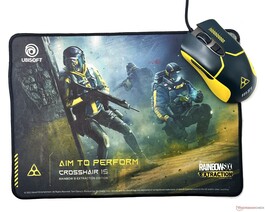 Rainbow Six: Extraction-themed mouse pad and gaming mouse