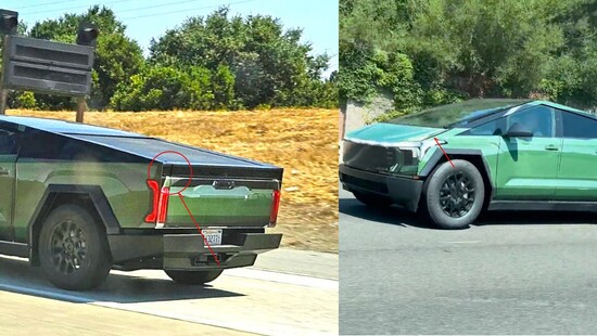 The Cybertruck's unique wraps might be funny ways of poking fun at other car brands, but they could also be sneaky ways to hide serious tolerance errors in early production units. (Image source: Cybertruck Owners Club)