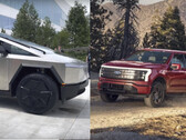 Ford's CEO sees the Cybertruck more as a status symbol than a vehicle made for real work. (Image source: Ford / Farzad Mesbahi on YouTube - edited)