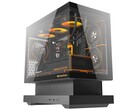 The black variant of the Standard Edition Floatron F1 mATX case. (Image source: darkFlash)