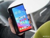 OPPO's foldable reportedly features a larger screen than the Galaxy Z Fold 3 (Image source: Digital Chat Station via 91Mobiles)