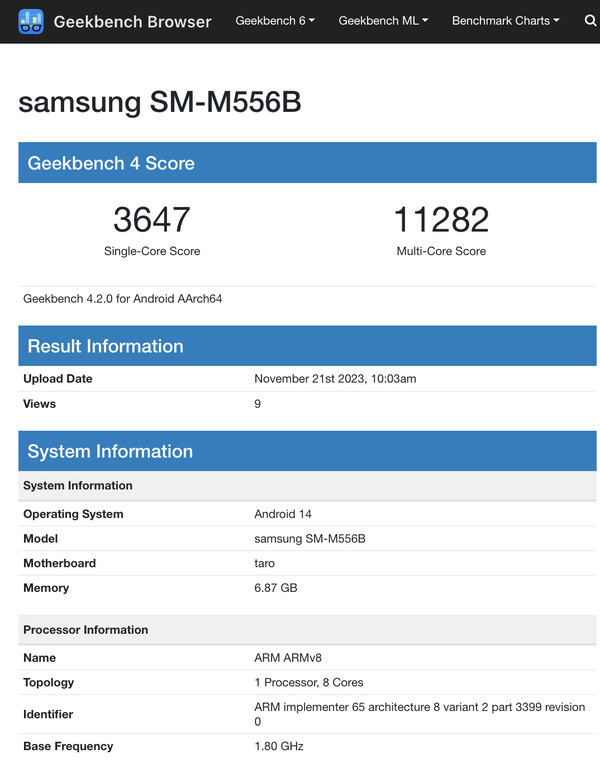 (Image source: Geekbench)