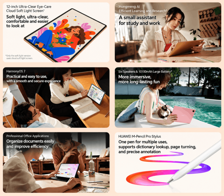 Huawei MatePad Air Z key features and specifications