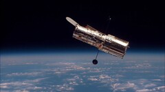 The Hubble Space Telescope in space (Image source: NASA)
