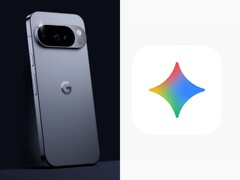 Google Pixel phone with triple cameras (left) next to the colourful Gemini AI logo (right). (Image source: unofficial artwork)