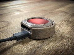 A look at the SmarchWatch in its charging cradle. (Image source: Samson March)