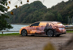 The ID.7 Tourer features many of the same styling cues as the regular ID.7, but with the increased boot space typical of a station wagon. (Image source: Volkswagen)