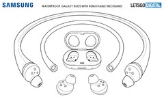 Samsung patents something new for its Galaxy Buds. (Source: LetsGoDigital)