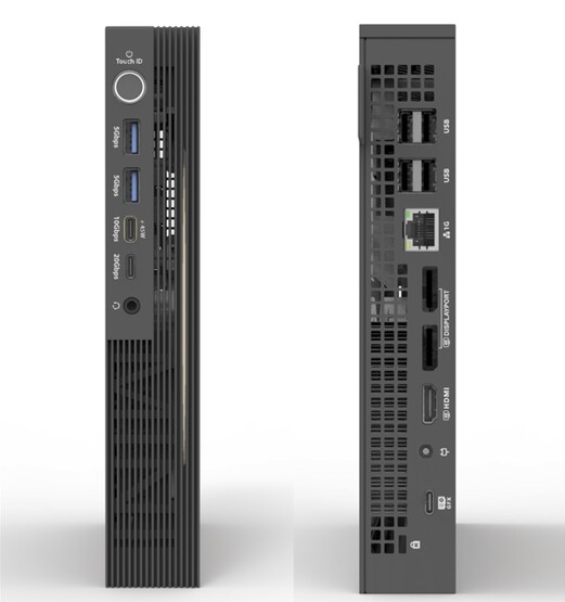 The mini PC boasts a healthy list of ports, including gigabit ethernet. (Source: Mini Maker)