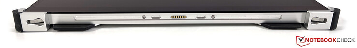 Bottom: Connector for the keyboard cover