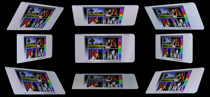 Viewing angle stability of the Samsung Galaxy A55 5G