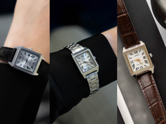The Casio LTP-B150D-7BJF on a steel strap, alongside the LTP-B150L-7B1JF and LTP-B150L-7B2JF.