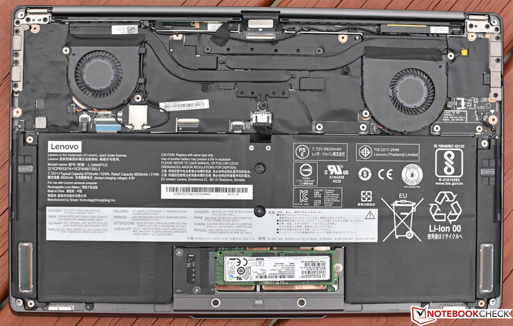 The internal components, secured by 4 Torx T5 screws