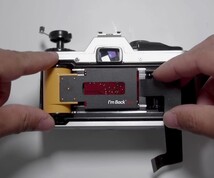 Inserting the sensor into the camera (Image Source: I'm Back Film)