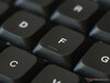 Tactile markers on the F and J keys are very noticeable