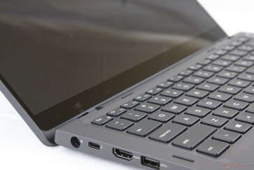 The "chin" bezel is slightly narrower than on the ThinkPad X390 Yoga