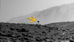 Curiosity’s mysterious “combat tripod” on Mars. The bizarre object appeared in just one frame.