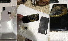 The man claims the almost brand-new iPhone XS Max simply caught on fire. (Source: J.Hillard/iDrop News)