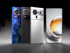 The Nubia Z80 Ultra in its multiple global launch colours. (Image source: Nubia)