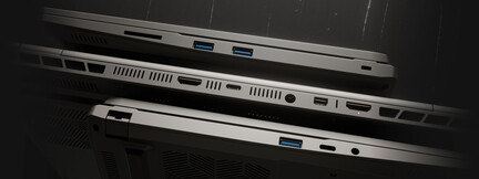 Ports of the laptop (Image source: Tuxedo)