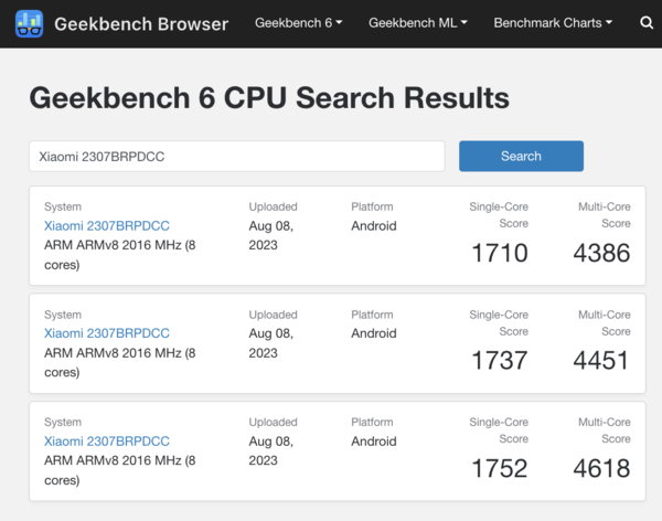 (Image source: Geekbench)