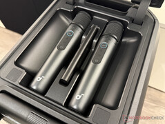 two microphones under a cover...