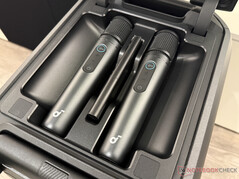 two microphones under a cover...