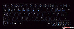 Acer Swift 7 SF714 keyboard backlighting