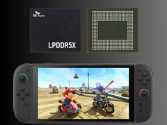 Memory modules pictured above Nintendo Switch 2 (Image source: Nintendo of America, SK Hynix)