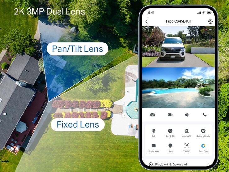 The TP-Link Tapo C645D security camera. (Image source: TP-Link)