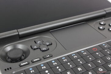 Touchpad is actually a decent size considering the small 7-inch screen