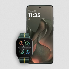 The Motorola Edge 2025 and Moto Watch Fit. (Image source: Motorola)