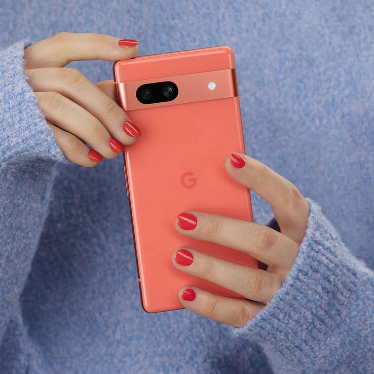A 'coral' colourway has previously been offered with the Pixel 7a. (Image source: Google)