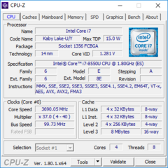 The ULV Coffee Lake CPUs are also known as Kaby Lake-U/Y. (Source: LaptopMedia)