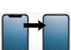 iPhone 15 might move the front camera system on the upper bezel, while iPhone 16 will likely be the first model to feature under-display cameras. (Image Source: PetaPixel)