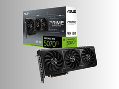 Asus RTX 5070 Ti Prime is shown (Image source: Asus)