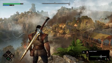 Pictured: A gameplay screenshot from Blades of Fire.