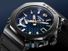 The Casio MRG-B2100R-2AJR features a theme centered around &quot;Aizumi (藍墨)&quot;, or indigo ink. (Image source: Great G-Shock World)