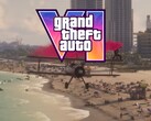Plane in GTA 6 flying above Vice City