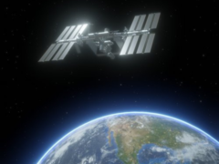 The OCO-3 (pictured) on ISS above Earth. (Image source: NASA)