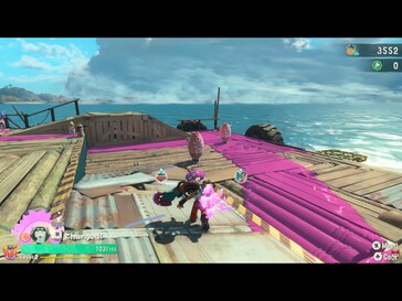 Pictured: A gameplay screenshot from Splatoon Raiders.