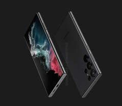 The Galaxy S23 Ultra is expected to replace the Galaxy S22 Ultra in early 2023. (Image source: @OnLeaks & Smartprix)