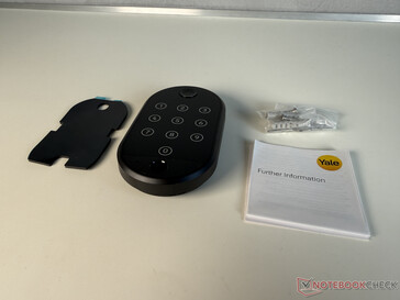 Scope of delivery of the Yale Smart Keypad 2 - Fingerprint